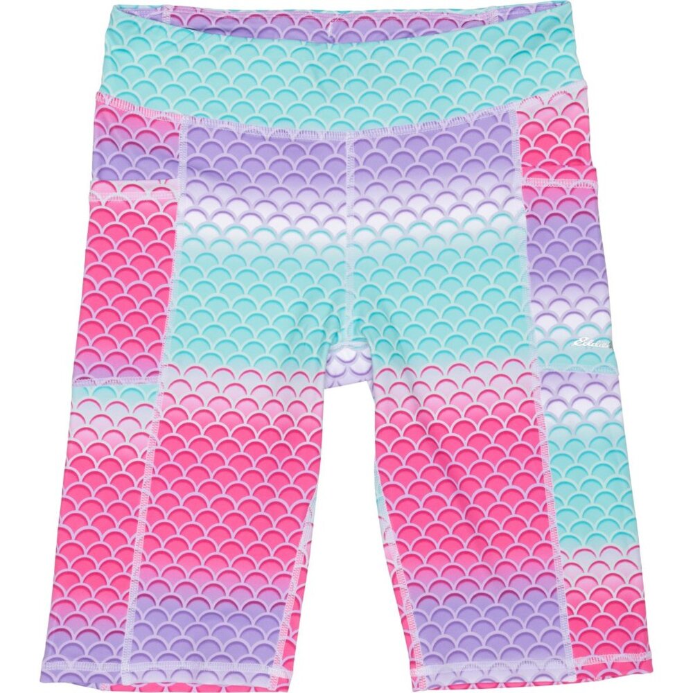 Eddie Bauer Big Girls Size XL Extra Mile Trail Tight Biker Shorts Azalea NWT $22